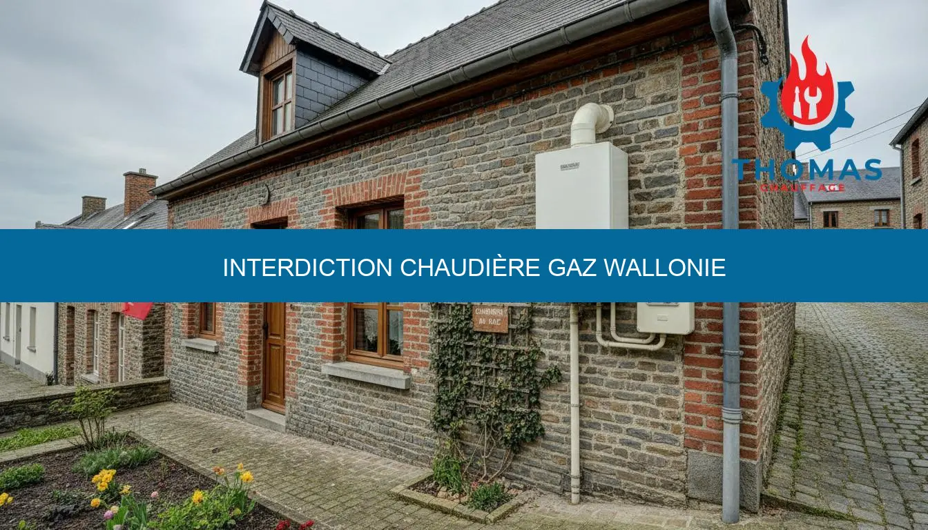 interdiction chaudière gaz wallonie : règles 2026